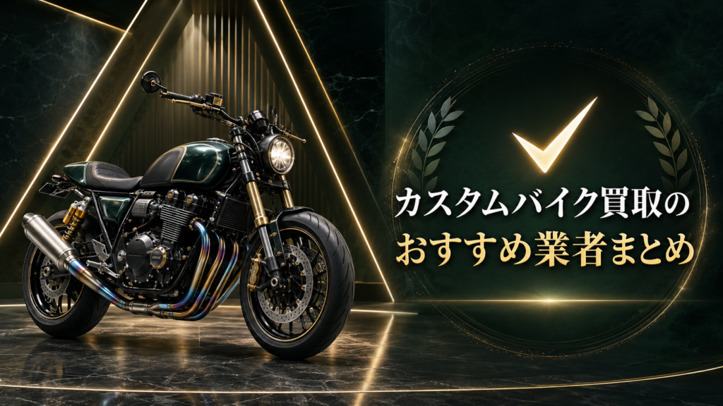 カスタムバイク買取のおすすめ業者まとめ