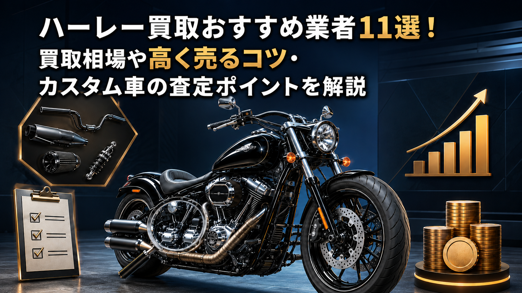 ハーレー買取おすすめ業者11選!買取相場や高く売るコツ・カスタム車の査定ポイントを解説