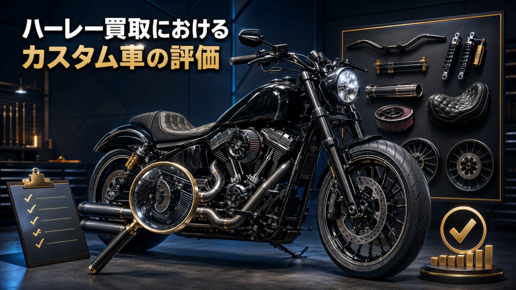 ハーレー買取におけるカスタム車の評価