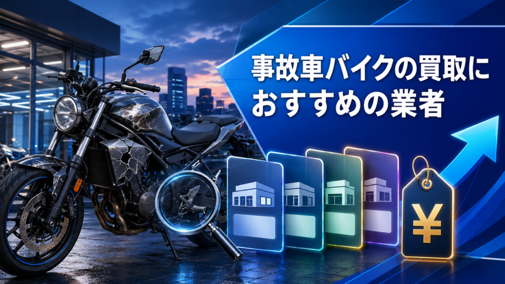 事故車バイクの買取におすすめの業者