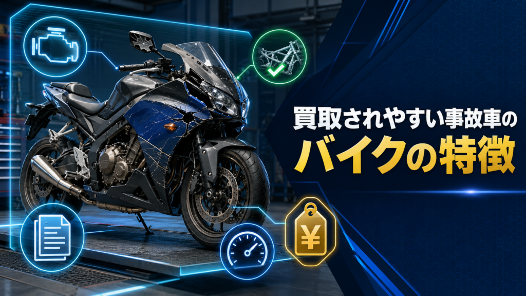 買取されやすい事故車のバイクの特徴