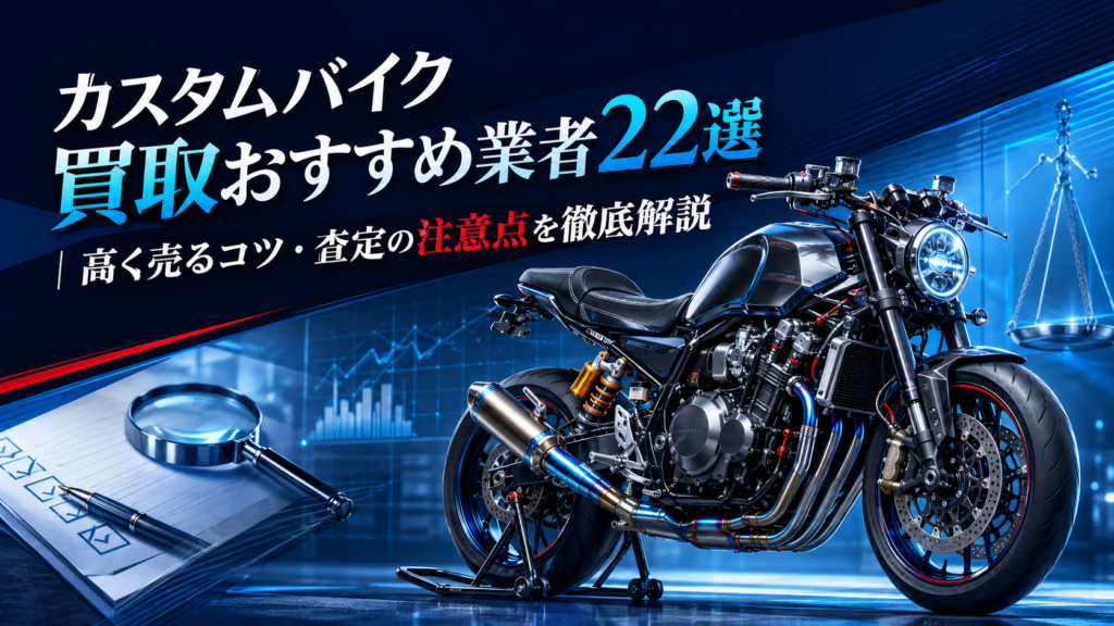 カスタムバイク買取おすすめ業者22選｜高く売るコツ・査定の注意点を徹底解説