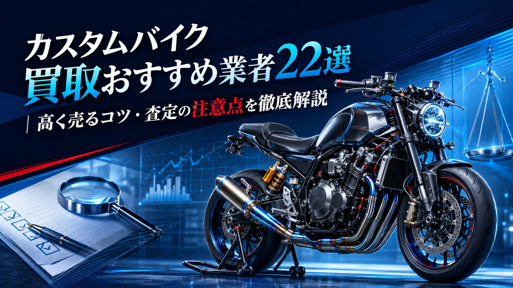 カスタムバイク買取おすすめ業者22選|高く売るコツ・査定の注意点を徹底解説