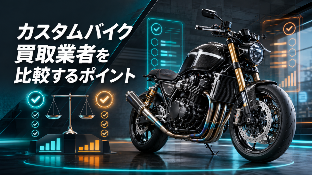 カスタムバイク買取業者を比較するポイント