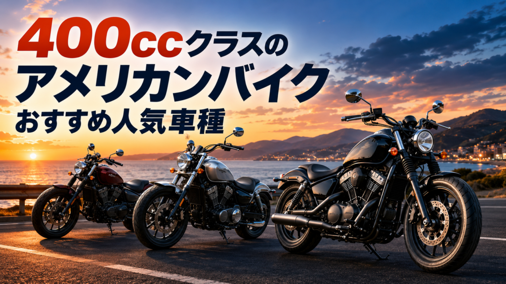 400ccクラスのアメリカンバイクおすすめ人気車種