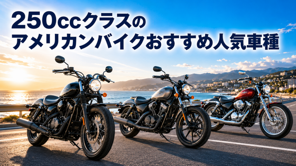 250ccクラスのアメリカンバイクおすすめ人気車種