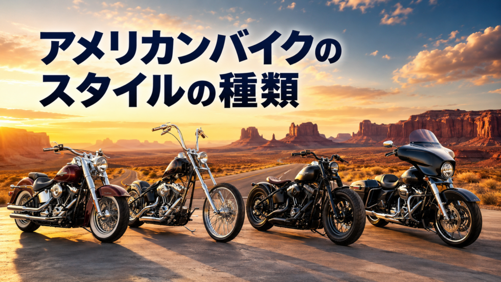 アメリカンバイクのスタイルの種類