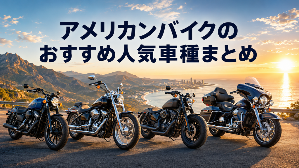 アメリカンバイクのおすすめ人気車種まとめ