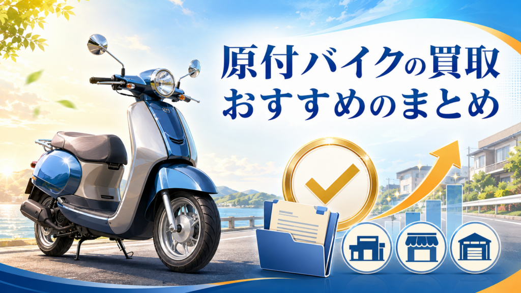 原付バイクの買取おすすめのまとめ