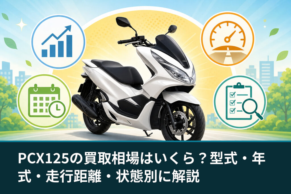 PCX125の買取相場はいくら？型式・年式・走行距離・状態別に解説