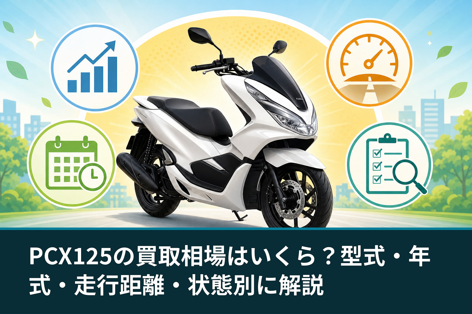 PCX125の買取相場はいくら？型式・年式・走行距離・状態別に解説