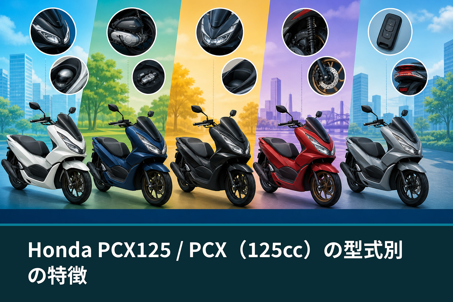 Honda PCX125 / PCX（125cc）の型式別の特徴