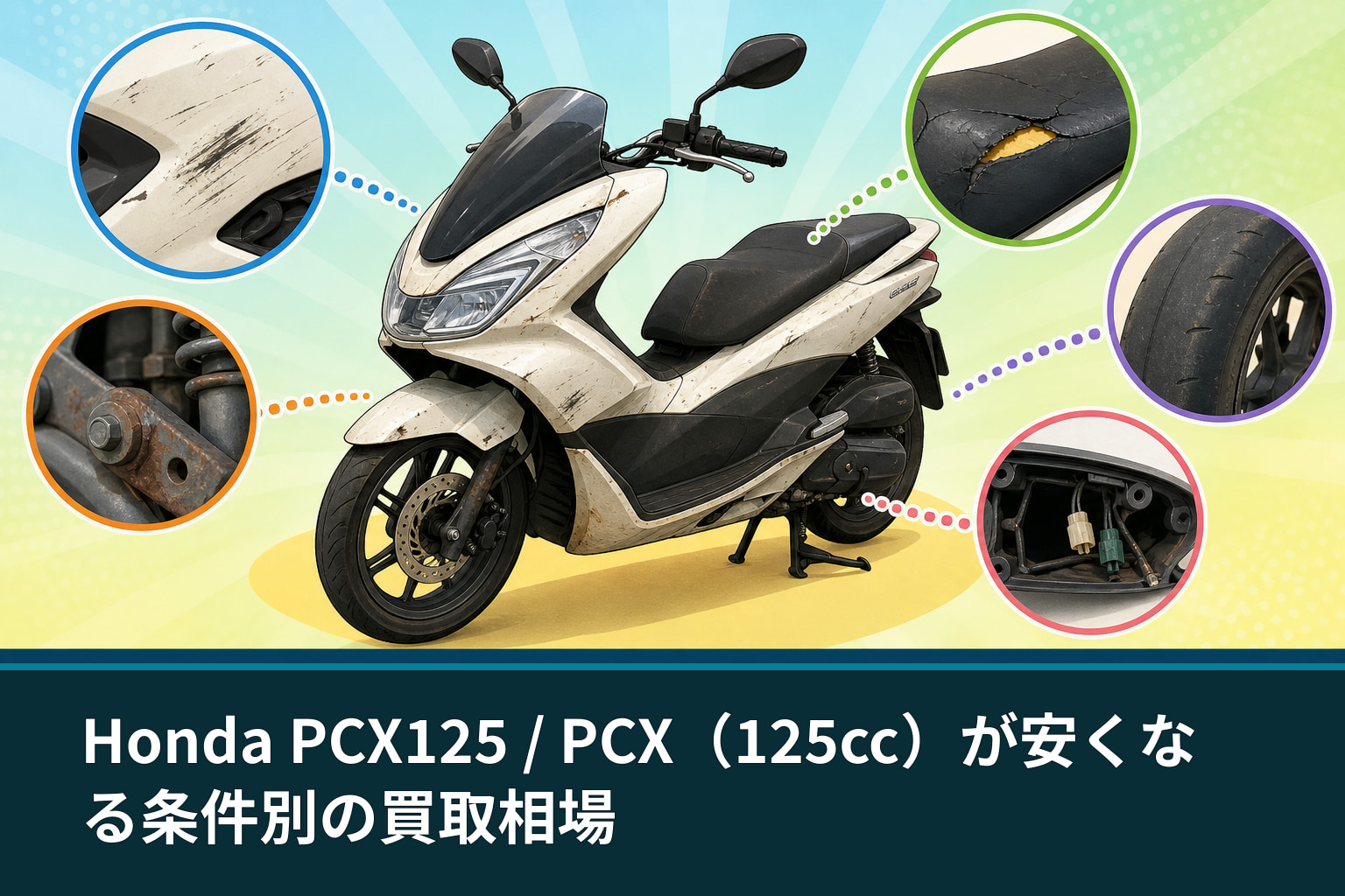 Honda PCX125 / PCX（125cc）が安くなる条件別の買取相場