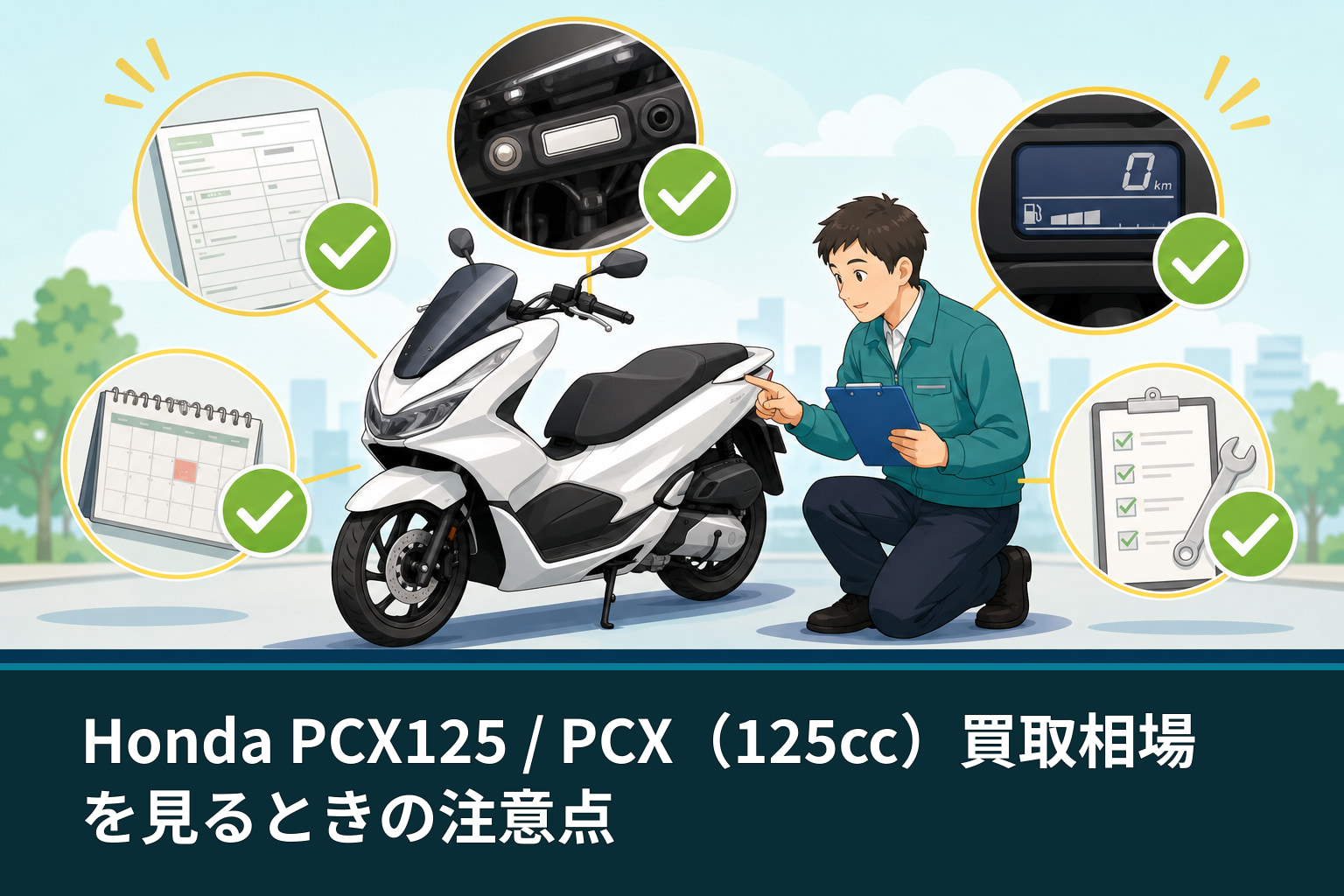 Honda PCX125 / PCX（125cc）買取相場を見るときの注意点