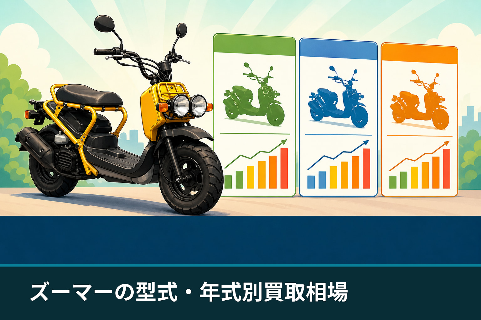 ズーマーの型式・年式別買取相場
