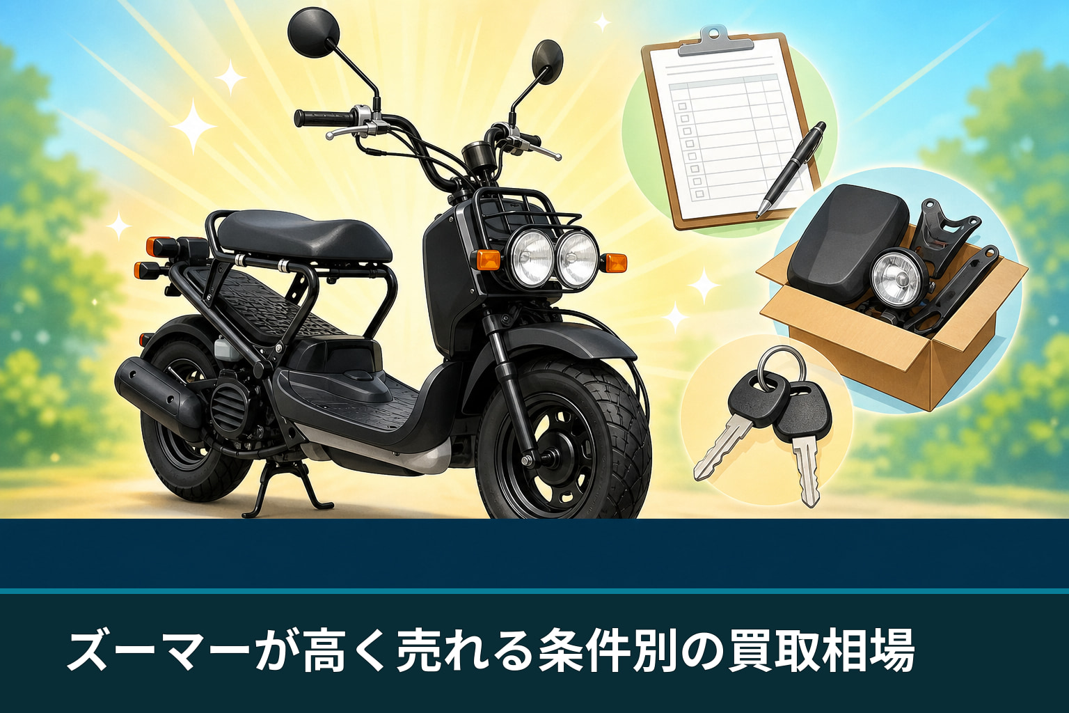 ズーマーが高く売れる条件別の買取相場