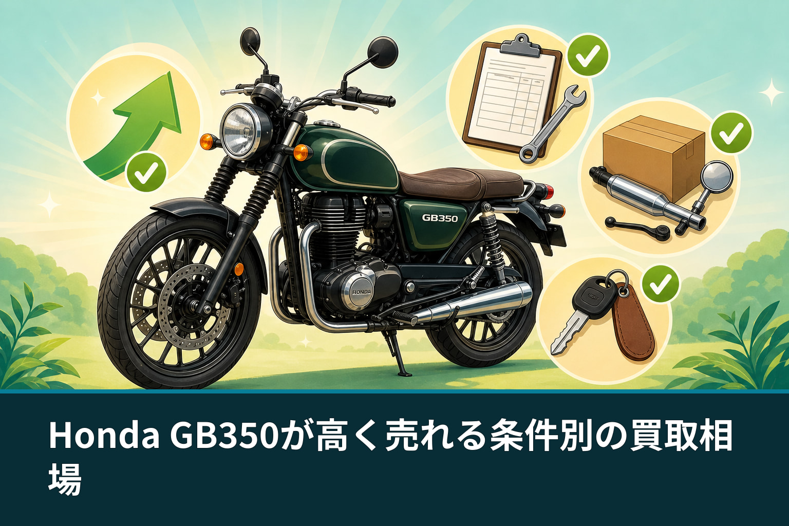 Honda GB350が高く売れる条件別の買取相場