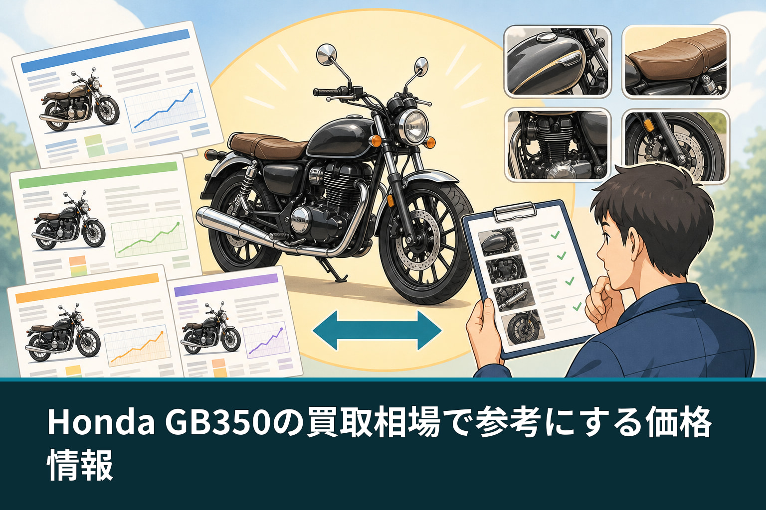 Honda GB350の買取相場で参考にする価格情報