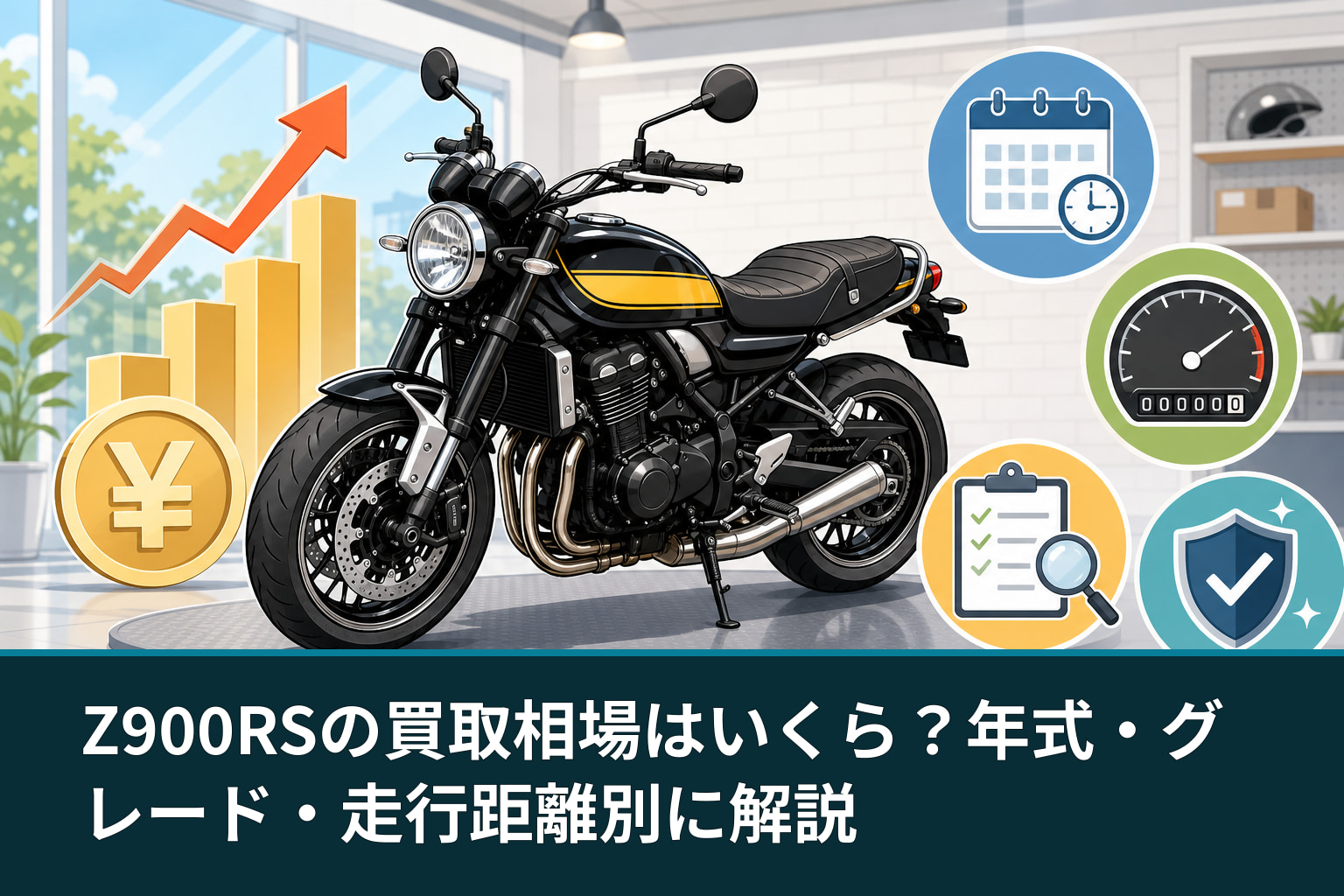 Z900RSの買取相場はいくら?年式・グレード・走行距離別に解説
