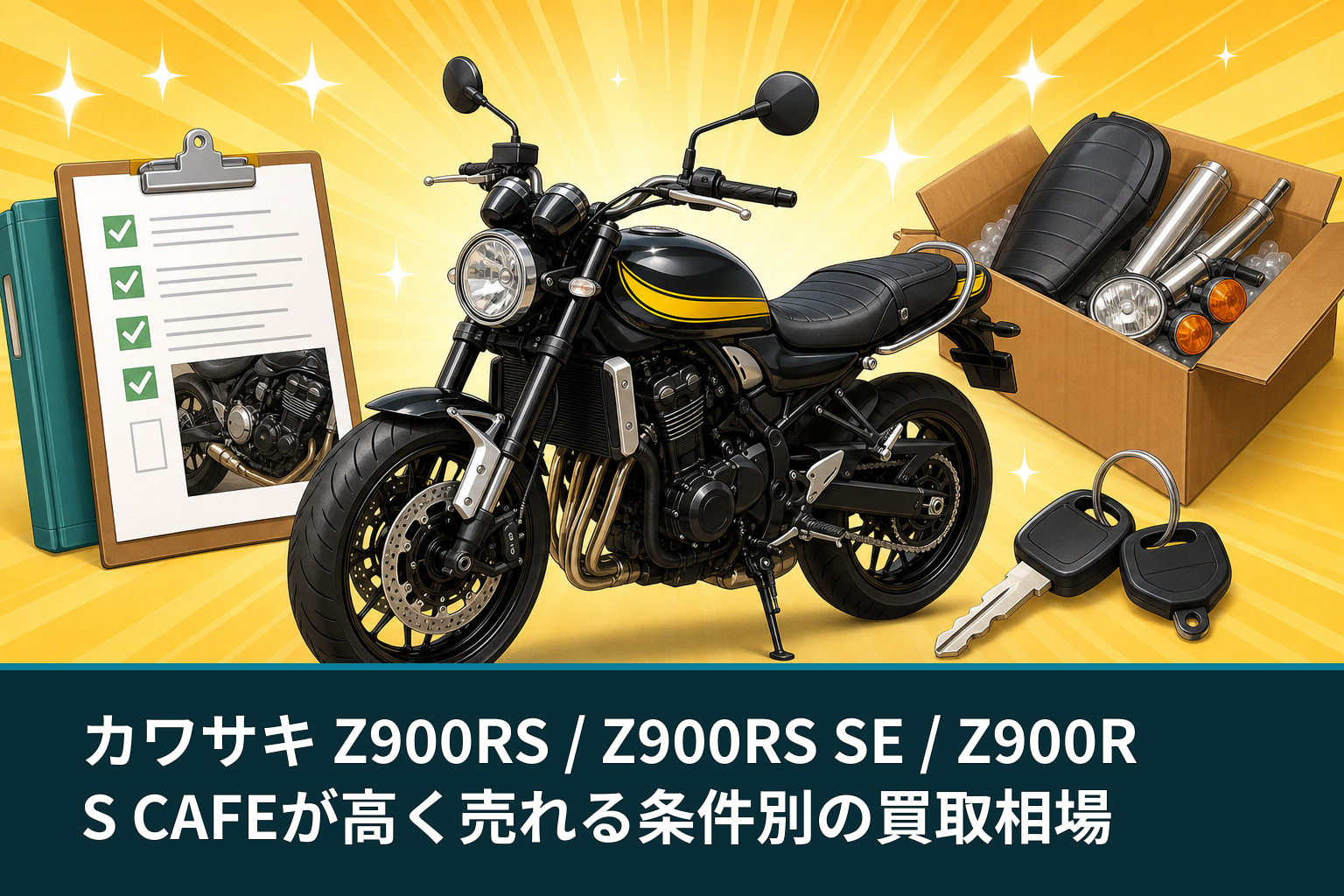 カワサキ Z900RS / Z900RS SE / Z900RS CAFEが高く売れる条件別の買取相場