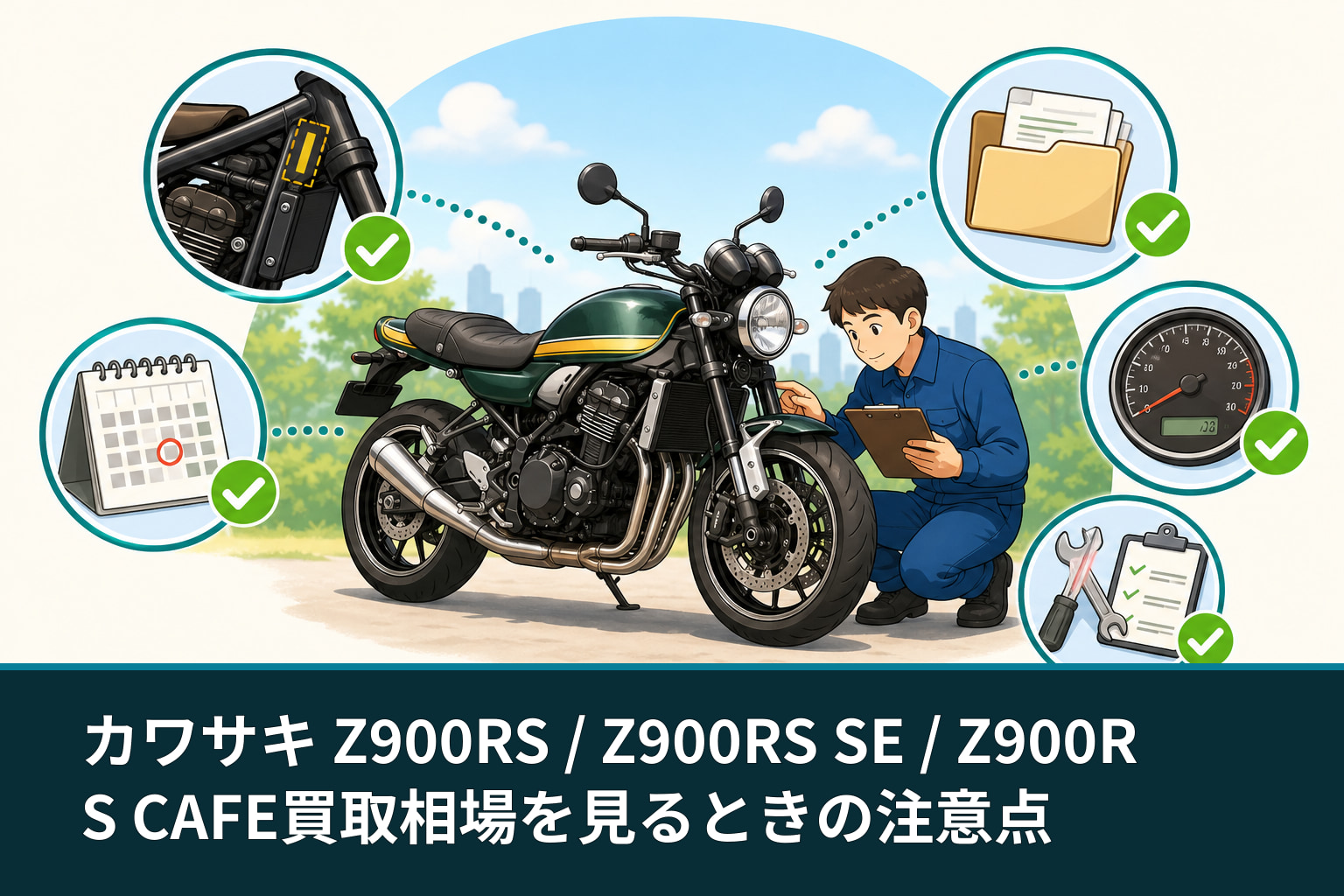 カワサキ Z900RS / Z900RS SE / Z900RS CAFE買取相場を見るときの注意点