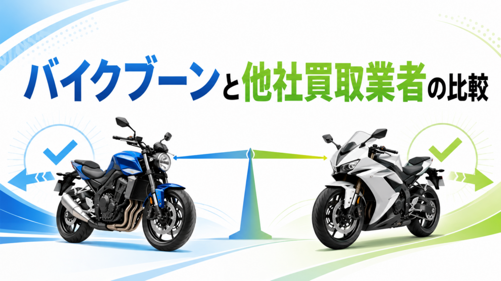 バイクブーンと他社買取業者の比較