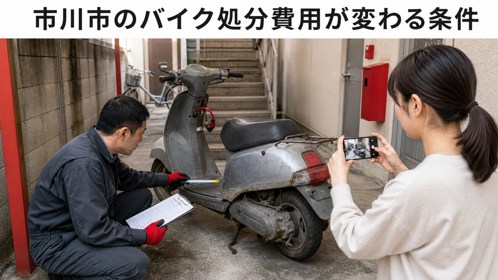 市川市のバイク処分費用|無料・買取・有料になる条件