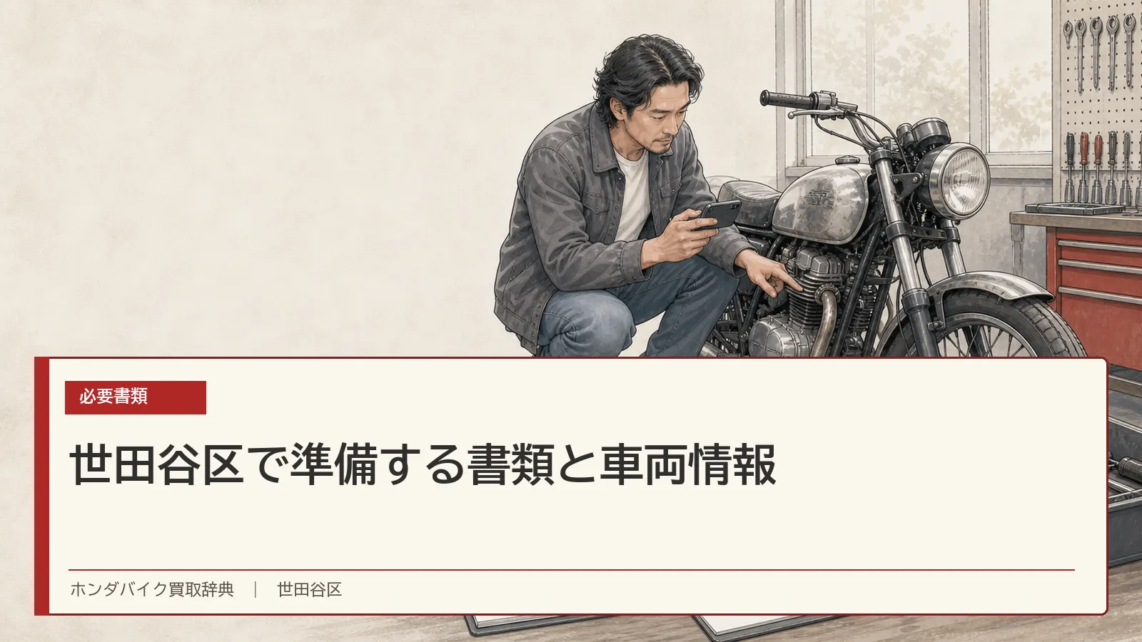 世田谷区で準備する書類と車両情報