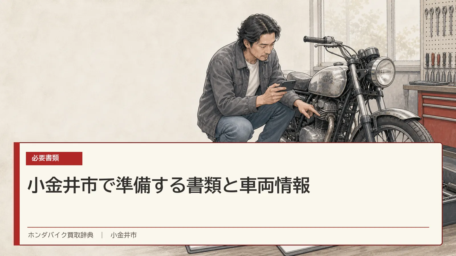 小金井市で準備する書類と車両情報