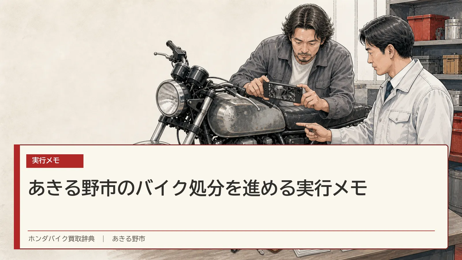 あきる野市のバイク処分を進める実行メモ