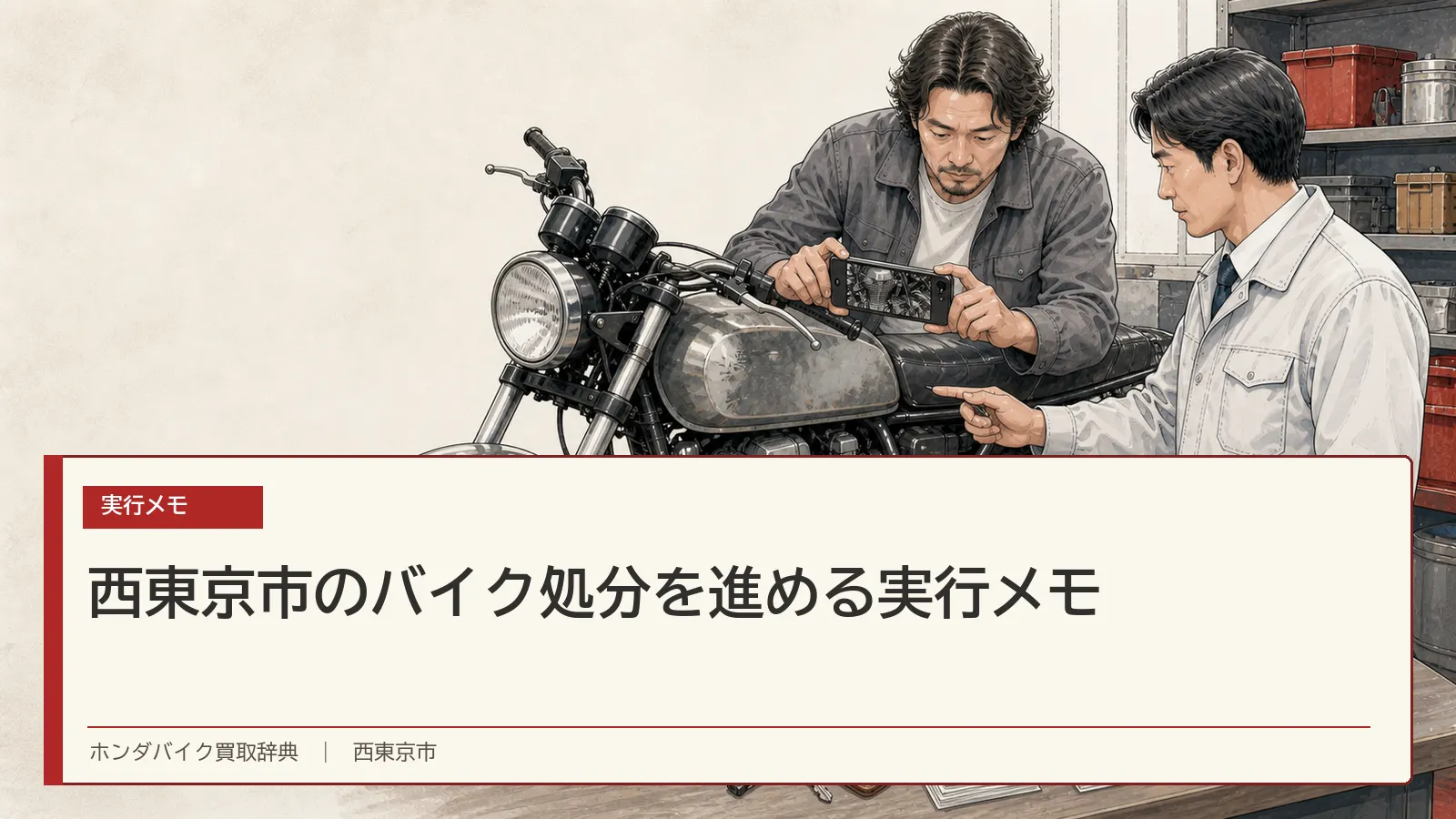 西東京市のバイク処分を進める実行メモ