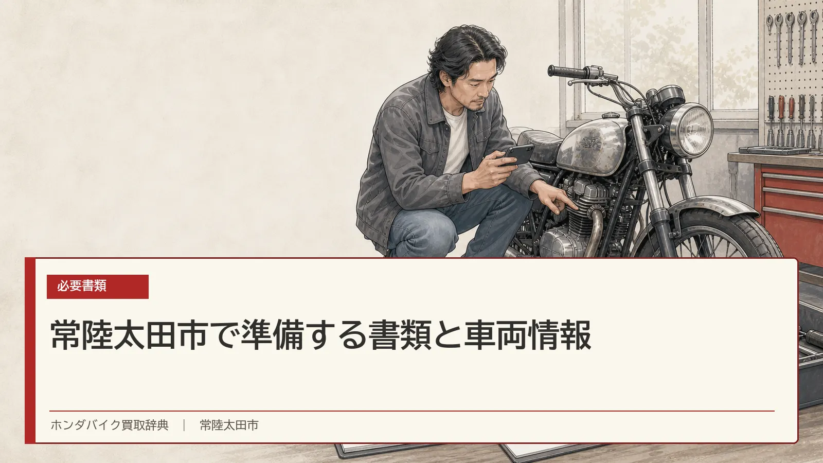常陸太田市で準備する書類と車両情報