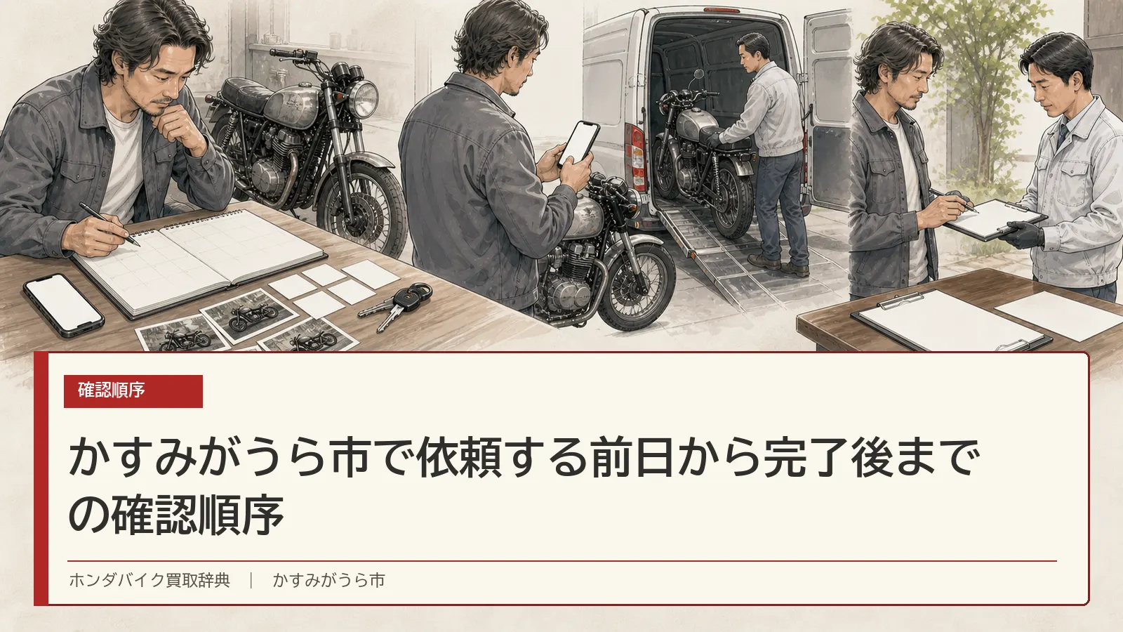 かすみがうら市で依頼する前日から完了後までの確認順序