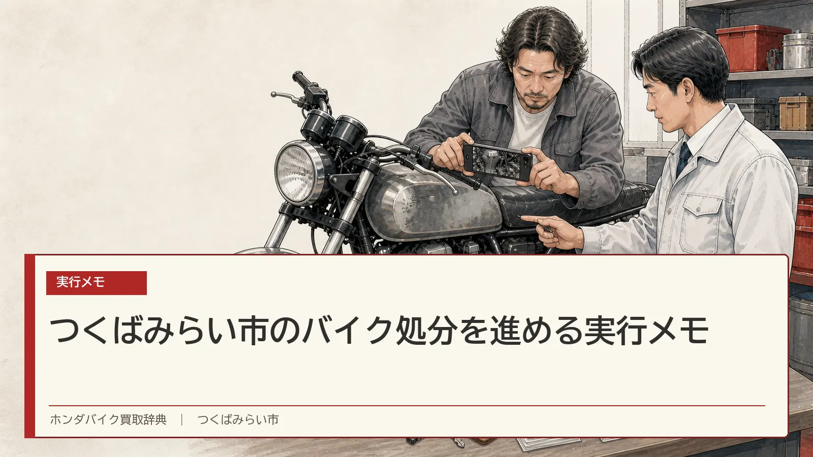 つくばみらい市のバイク処分を進める実行メモ