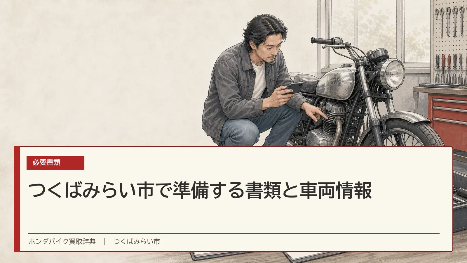 つくばみらい市で準備する書類と車両情報