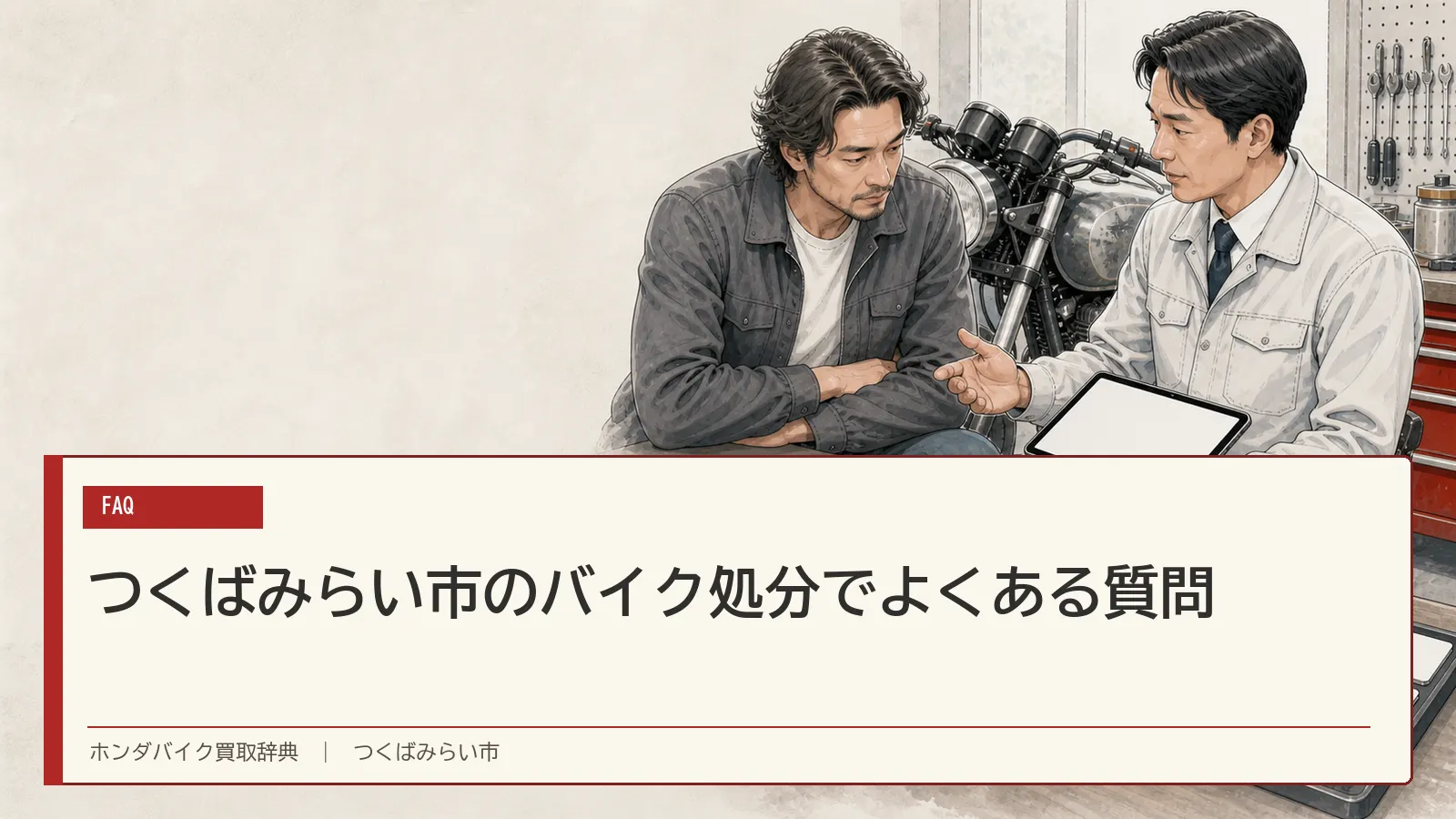 つくばみらい市のバイク処分でよくある質問