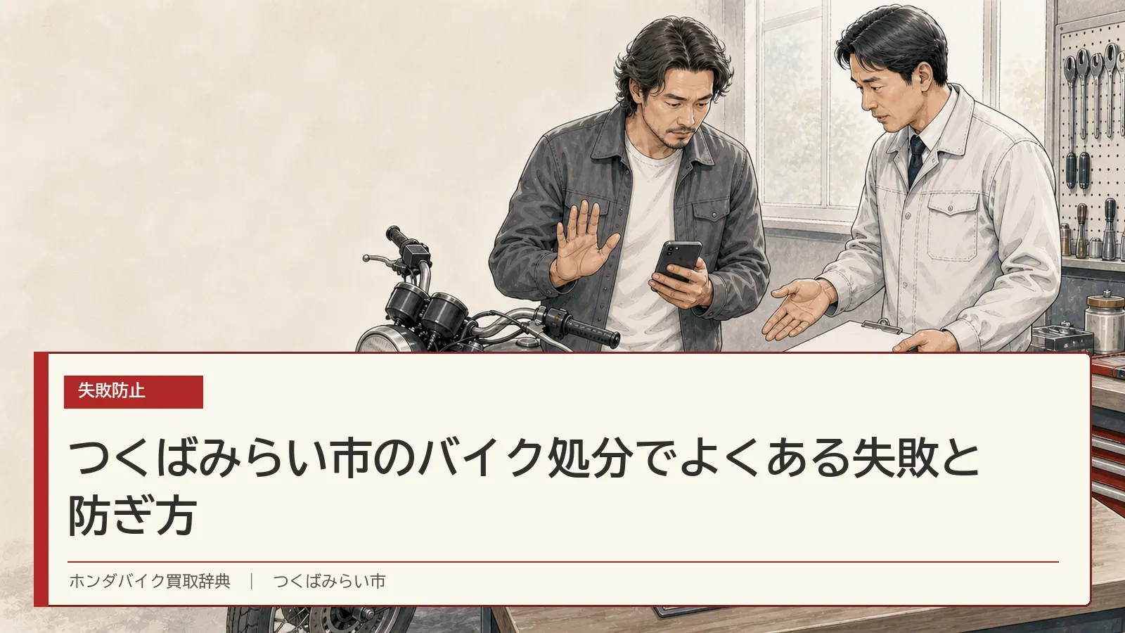 つくばみらい市のバイク処分でよくある失敗と防ぎ方