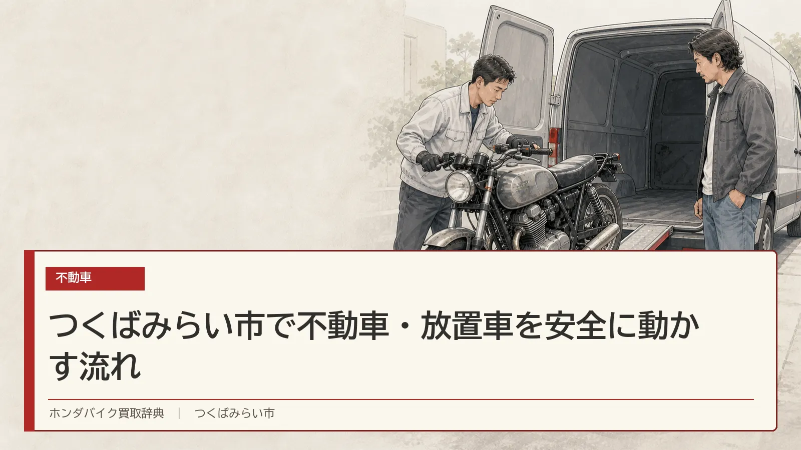つくばみらい市で不動車・放置車を安全に動かす流れ