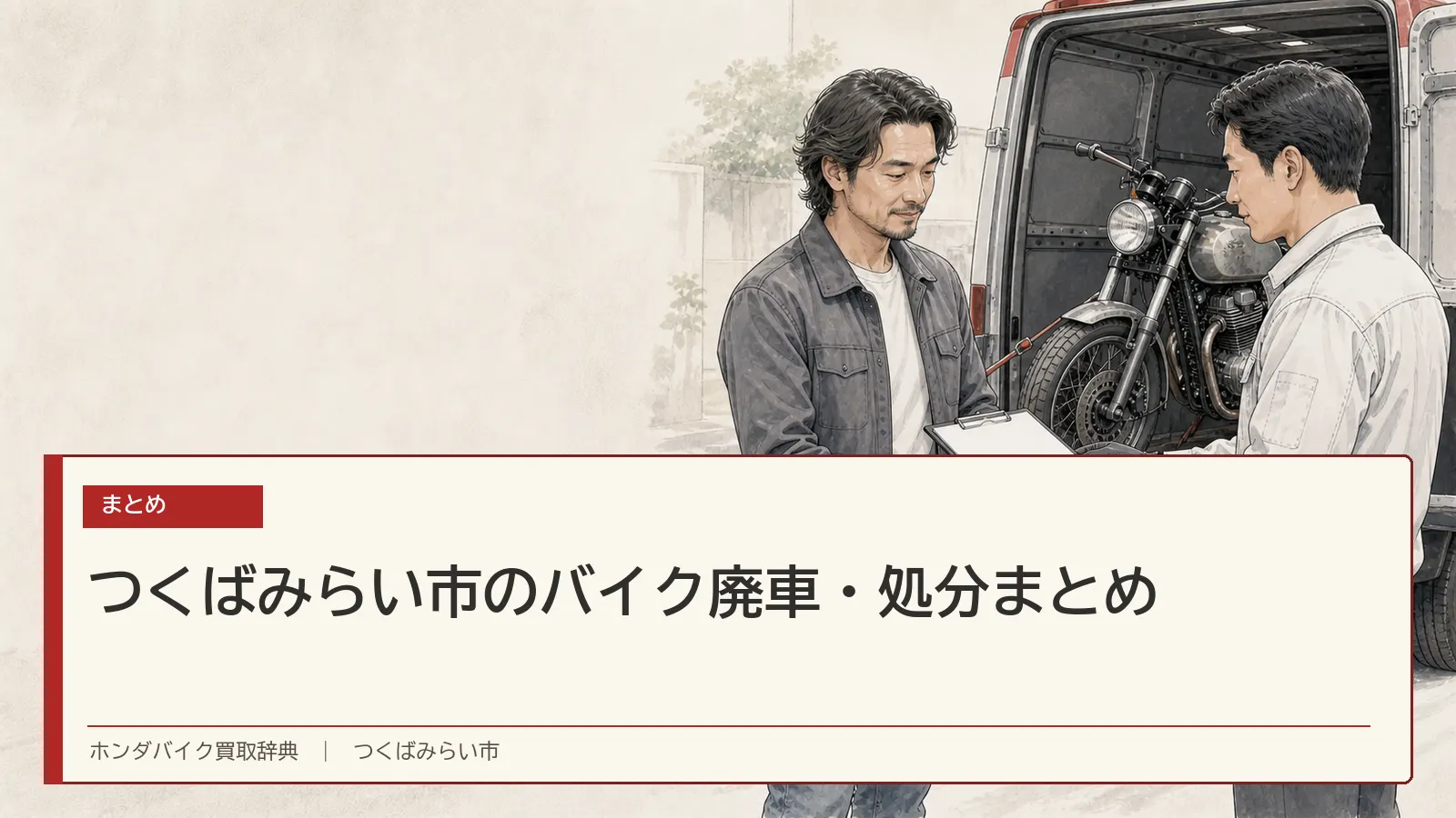 つくばみらい市のバイク廃車・処分まとめ