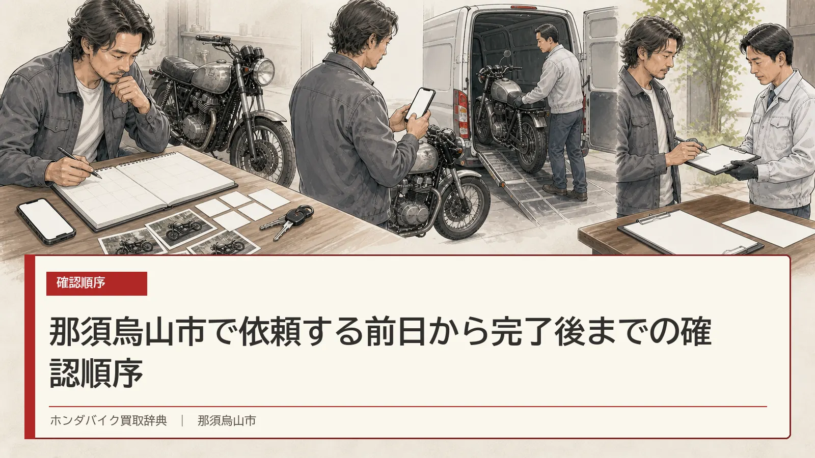 那須烏山市で依頼する前日から完了後までの確認順序
