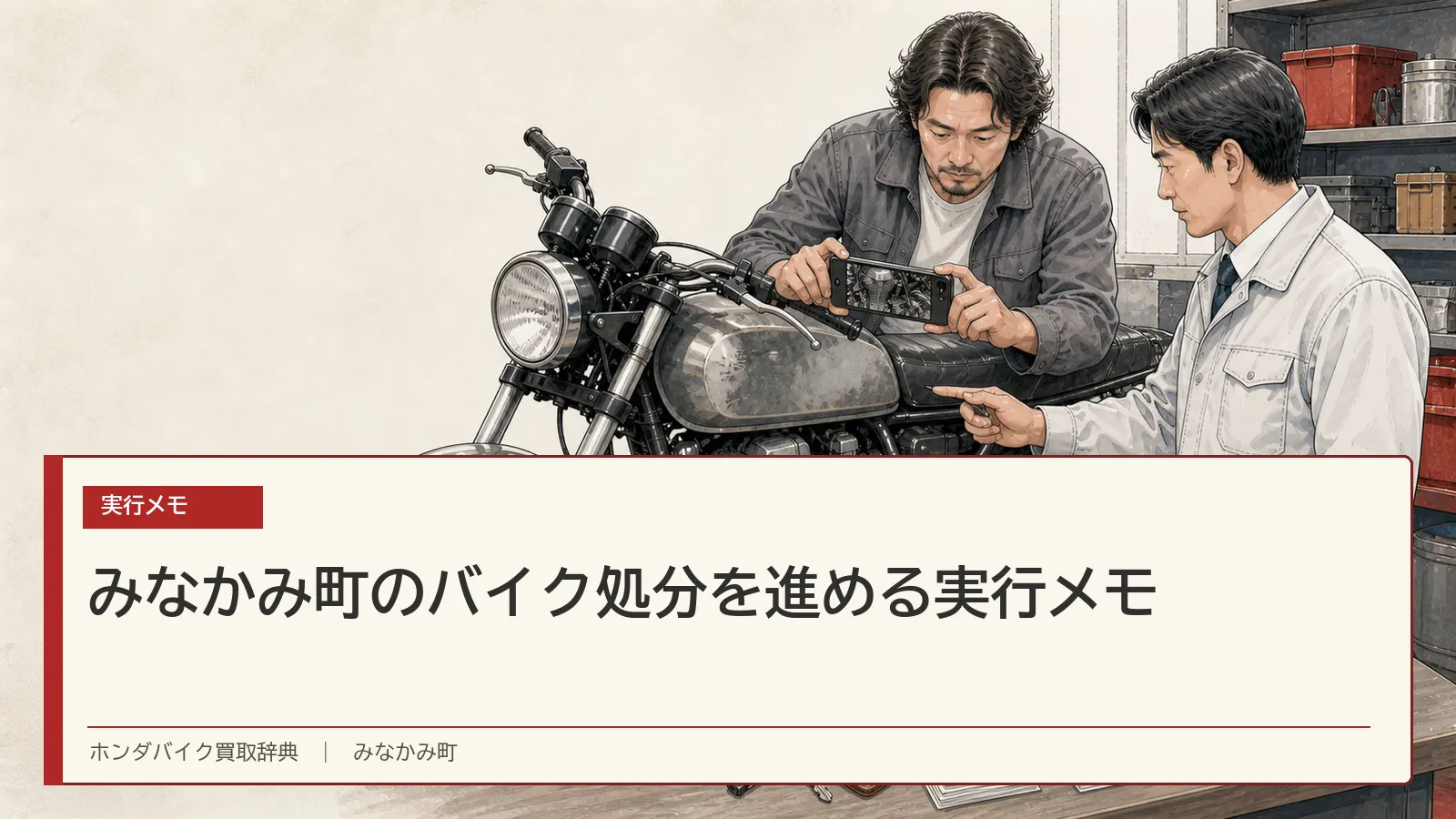 みなかみ町のバイク処分を進める実行メモ