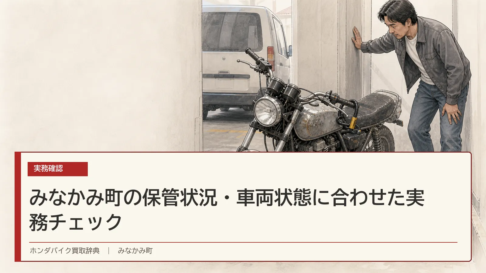 みなかみ町の保管状況・車両状態に合わせた実務チェック
