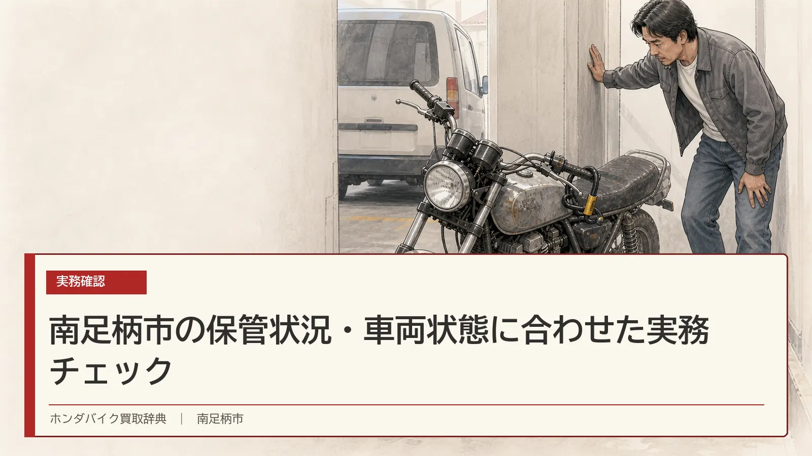 南足柄市の保管状況・車両状態に合わせた実務チェック