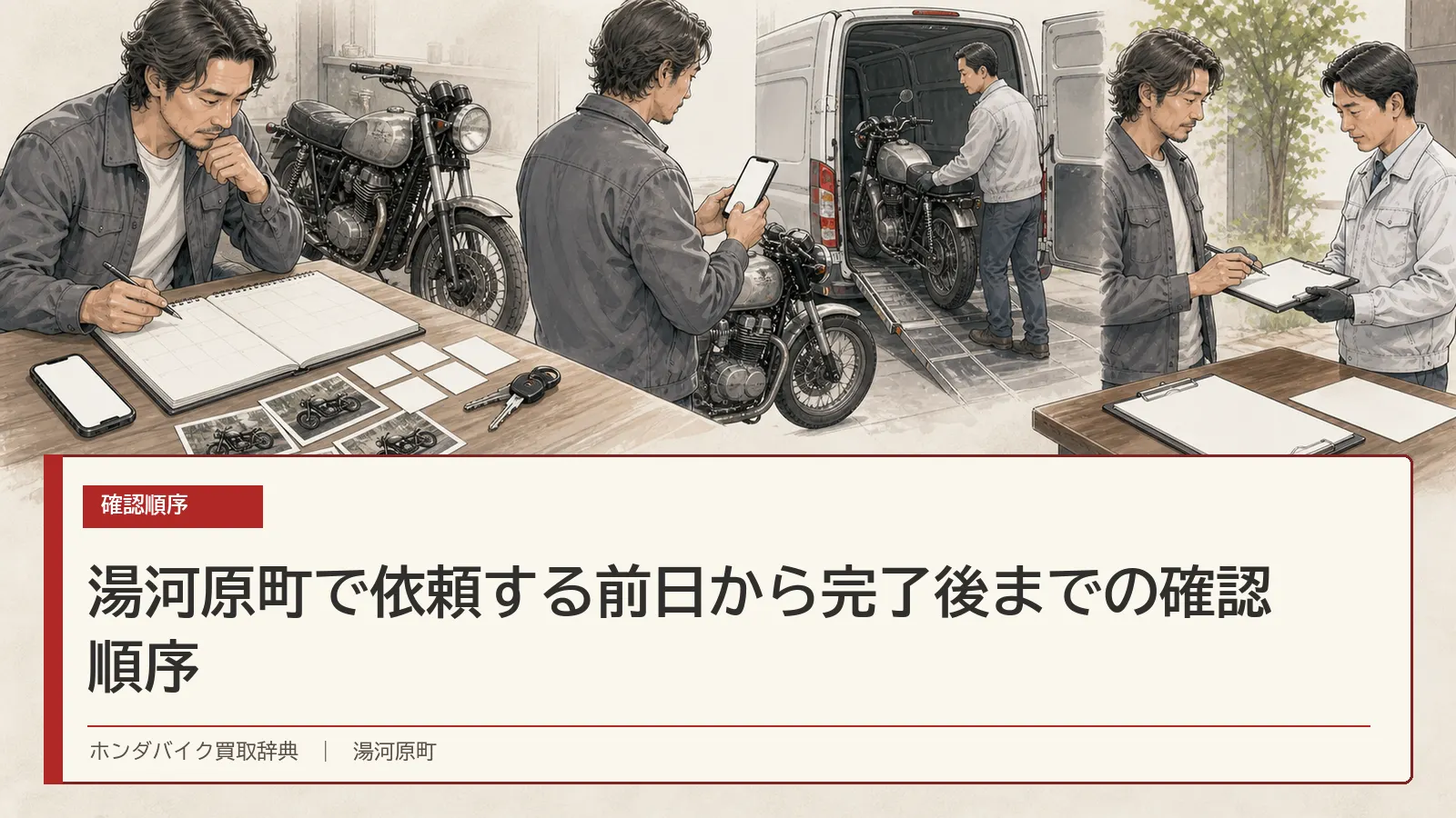 湯河原町で依頼する前日から完了後までの確認順序