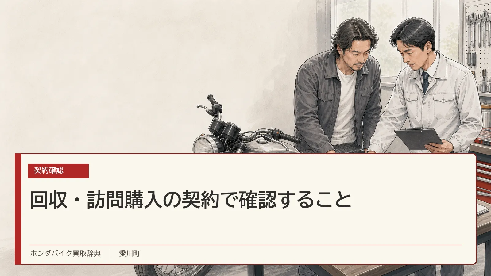 回収・訪問購入の契約で確認すること