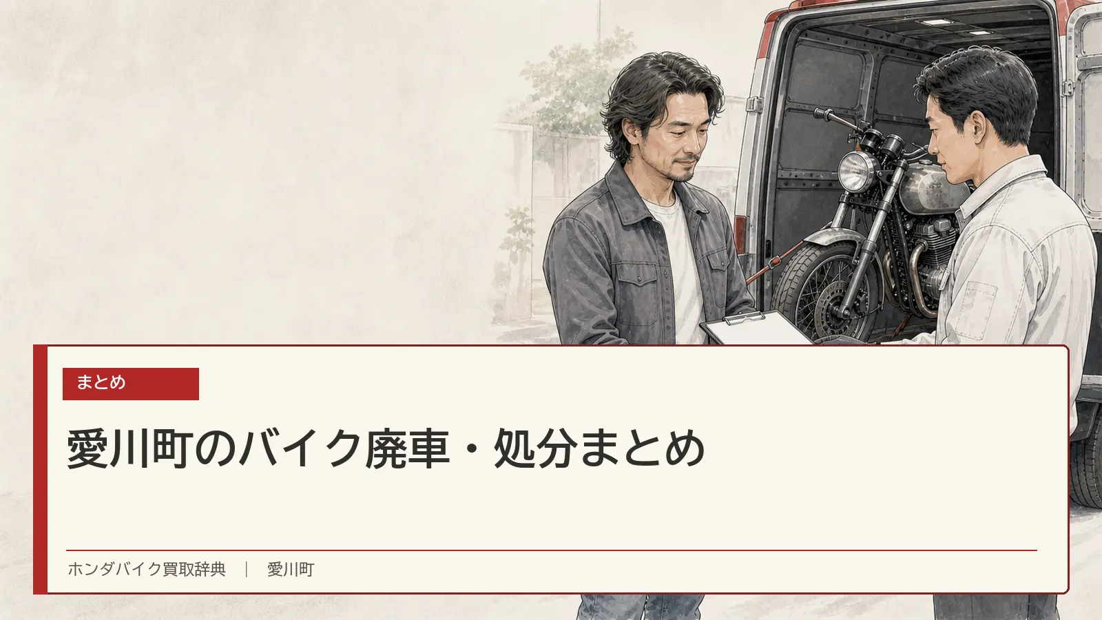 愛川町のバイク廃車・処分まとめ