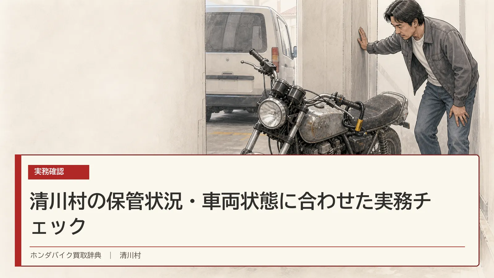 清川村の保管状況・車両状態に合わせた実務チェック